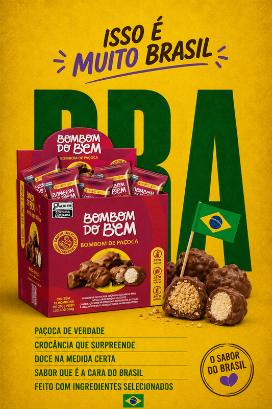 Copa, Brasil e Bombom do Bem: uma combinação que dá jogo!